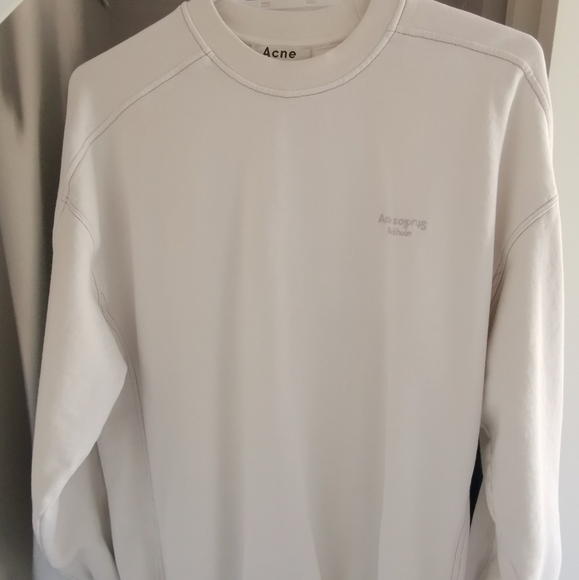 Acne Studios Sweaters - white Acne studios crew sweater